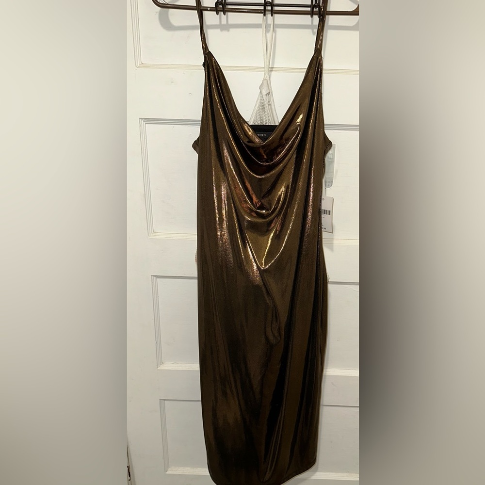 Gold holographic dress